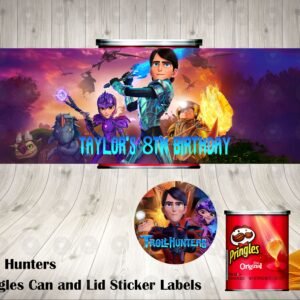 Troll Hunters Pringles Can and Lid Labels