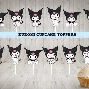 Kuromi Cupcake Toppers